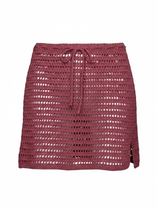 La Hearts Dresses & Skirts - Pink Crochet Mini Skirt
